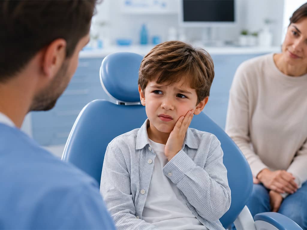 Consultation pour dent de lait chez l’enfant